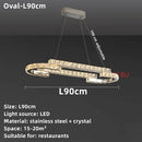 GobekUsa Crystal Ceiling Chandelier: Modern Stainless Steel LED Indoor Lighting for Living Room & Bedroom