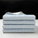 GobekUsa Latex Cooling Mat Set: Washable, Soft, Breathable Bed Sheet - 3 Pieces