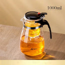 GobekUsa Glass Teapot with One-button Filtration for High-temperature Tea Brewing