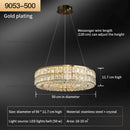 GobekUsa Crystal Chandelier: Modern Luxury Lighting for Living Room, Restaurant, and Villa