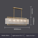 GobekUsa Glass Restaurant Chandelier: Modern Luxury Led Lighting Fixture for Living Room Home Decor
