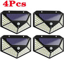 GobekUsa 100 LED Solar Wall Lights Outdoor with PIR Motion Sensor for Garden Street Security