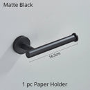 GobekUsa Bathroom Hardware Set Shelf Paper Holder Hook Towel Rack Ring Bath Accessories