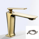 GobekUsa Gold Basin Mixer with Single Handel for Bathroom Vanity, Chrome Finish
