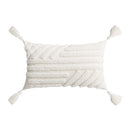 GobekUsa Ivory Tufted Cushion Cover for Home Decor, Living Room, Sofa, Bedroom