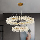 GobekUsa Crystal Flower Chandelier: Luxury LED Ceiling Light for Home Decor, Living Room, Bedroom