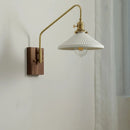 GobekUsa Copper Ceramic LED Wall Lamps Modern Style for Bedroom Living Room Bar
