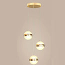 GobekUsa Gold Acrylic Chandelier - Modern Staircase LED Lighting