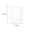 GobekUsa Linen Cloth Pendant Light: Elegant Bohemian Fabric Chandelier for Home, Restaurant, Hotel