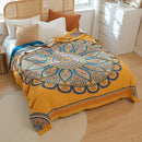 GobekUsa Japanese Cotton Gauze Flower Blanket: Soft and Breathable Summer Throw