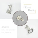 GobekUsa Brushed Nickel Stainless Steel Bathroom Hardware Set Towel Bar Ring Holder Robe Hook