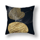 GobekUsa Ginkgo Leaves Print Sofa Pillowcase 45x45cm Modern Nordic Chair Cushion Cover