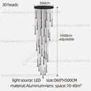 GobekUsa Horn-Shaped Nordic Pendant Lamp for Modern Living Room and Staircase