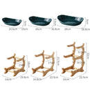 GobekUsa 3-Layer Table Plates Set: Dinnerware, Fruit Bowl, Snack Stand, Cake Plate, Salad Bowl