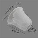 GobekUsa Alabaster Glass Shade Bell Light Fixture Replacement Cover for Fan Chandelier Sconce