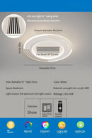GobekUsa LED Bladeless Ceiling Fan with Remote Control for Modern Living Room