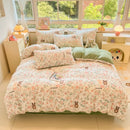 GobekUsa Cartoon Print Milk Velvet Bedding Set: Cozy, Skin-Friendly Winter Bedclothes