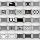 GobekUsa Geometric Wave Line Waist Pillowcase Set