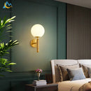 GobekUsa Glass Ball LED Wall Lamps Bedroom Living Room Bedside Lights