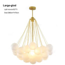 GobekUsa Glass Ball LED Chandelier Pendant - Modern Hanging Light Fixture for Dining Room