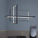 GobekUsa LED Rectangle Pendant Lights for Dining Room and Kitchen