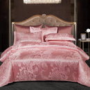 GobekUsa Jacquard Satin Summer Bedding Set - Elegant & Skin Friendly Duvet Cover - Single/Double Size