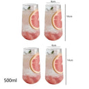 GobekUsa Glass Coffee Cup Set 500ml - Retro Transparent Tea Drink Mug - Drinkware Collection