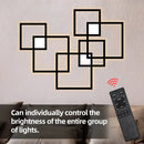 GobekUsa Dimmable Square LED Wall Sconce: Modern Black White Metal Indoor Lighting
