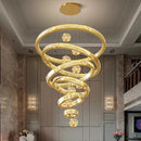 GobekUsa Crystal Chandelier: Modern Living Room Pendant Lamp for Elegant Interior Lighting