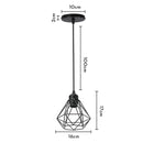 GobekUsa Industrial Loft Pendant LED Ceiling Light for Home Living Room Kitchen Decor