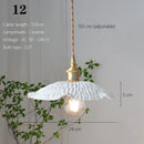 GobekUsa Japanese Ceramic Pendant Light Scandinavian Style Luxury Lamp