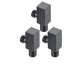 GobekUsa Brus Gold Corner Valve, Stainless Steel Black Angle Valve for Bathroom Tap