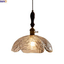 GobekUsa Clear Glass Pendant Lamp Japanese Style LED Hanging Lights