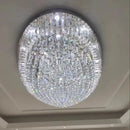 GobekUsa Crystal Dining Room Ceiling Light Modern LED K9 Crystals Gold / Chrome