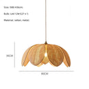 GobekUsa Japanese Wicker Petal Chandelier for Tea House Dining, Parlor, Restaurant