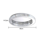 GobekUsa Crystal LED Chrome Ceiling Light Stainless Steel Art Lighting
