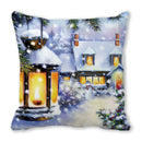 GobekUsa Christmas Short Plush Pillowcase 45x45cm Home Decor