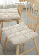 GobekUsa Corduroy Cushion: Plaid Thickened Office Chair, Dining Chair, Sofa Floor Cushion