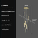 GobekUsa Crystal Chandelier: Modern Luxury Pendant Lighting for Home Decor