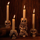 GobekUsa Bone Skeleton Candlestick Holder Halloween Home Decoration
