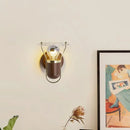 GobekUsa Japanese Walnut Wood Wall Lamp with Zipper Switch for Bedroom or Hallway