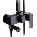 GobekUsa Black Chrome Bathroom Mixer Tub Control Valve Wall Mount Shower Faucet