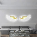 GobekUsa Angel Wings RGB LED Wall Lamp for Living Room Bedroom Restaurant Bar