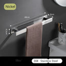 GobekUsa Black Steel Towel Hanger - Square Bathroom Towel Rack
