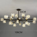 GobekUsa Crystal Chandelier Pendant Light for Living Room Bedroom Ceiling, Luxury Indoor Lighting