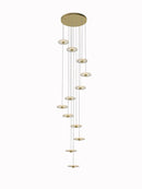 GobekUsa LED Chandelier for Revolving Staircase | Loft Villa Ceiling Hanging Lamp