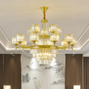 GobekUsa Crystal Chandelier: Elegant Retro Lighting for Living Room, Bedroom, and Dining Area