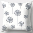 GobekUsa Grey Geometry Leaves Floral Stripes Plaids Print Lumbar Pillow Case