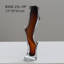 GobekUsa Glass Vase Branch Fork Shape Thick Bottle Floral Arrangement Terrarium