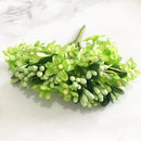 GobekUsa Green Plant Flower Cherry Stamen Berries Bundle for DIY Decor and Gifts